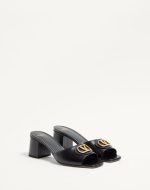 VLOGO SIGNATURE SLIDE SANDAL IN CALFSKIN 60MM